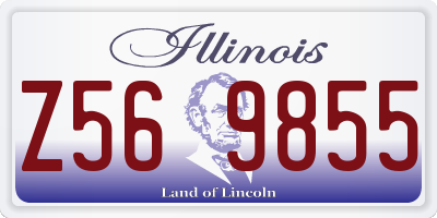 IL license plate Z569855
