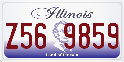 IL license plate Z569859