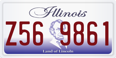 IL license plate Z569861