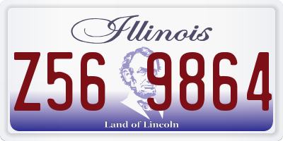 IL license plate Z569864