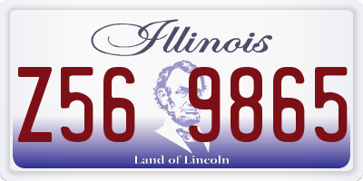 IL license plate Z569865