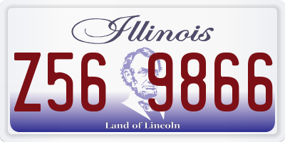 IL license plate Z569866
