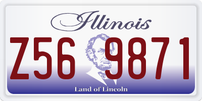 IL license plate Z569871
