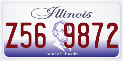 IL license plate Z569872