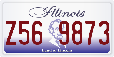 IL license plate Z569873