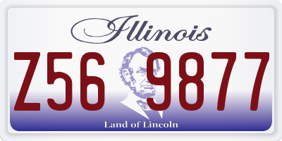 IL license plate Z569877