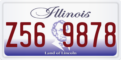 IL license plate Z569878