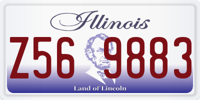 IL license plate Z569883