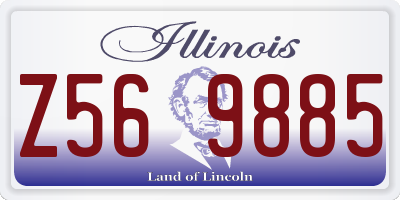 IL license plate Z569885