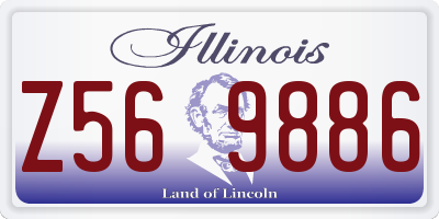 IL license plate Z569886