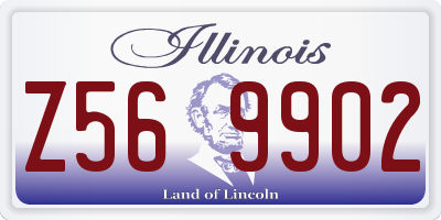 IL license plate Z569902