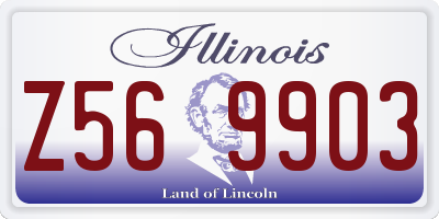 IL license plate Z569903