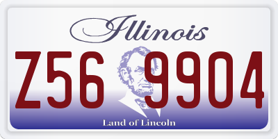 IL license plate Z569904