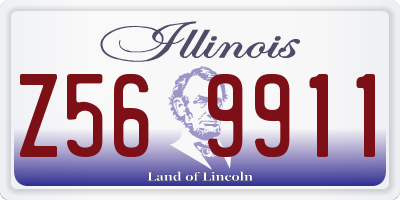 IL license plate Z569911