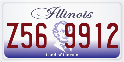 IL license plate Z569912