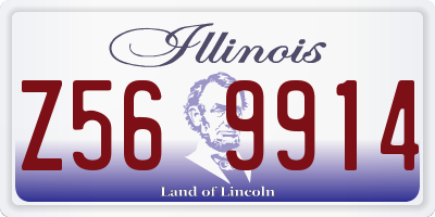 IL license plate Z569914