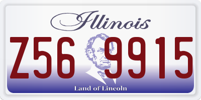 IL license plate Z569915