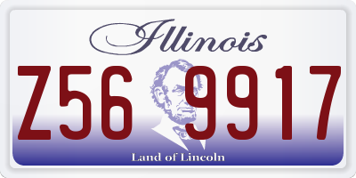 IL license plate Z569917