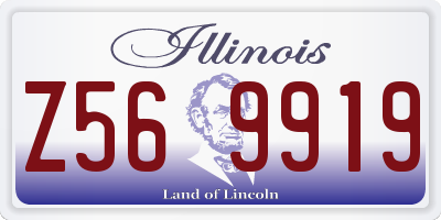 IL license plate Z569919