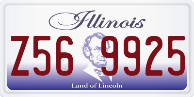 IL license plate Z569925