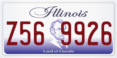 IL license plate Z569926