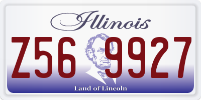 IL license plate Z569927