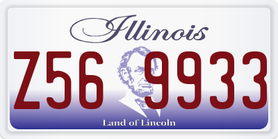 IL license plate Z569933