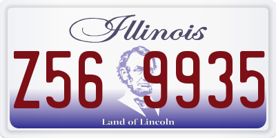 IL license plate Z569935