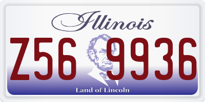 IL license plate Z569936