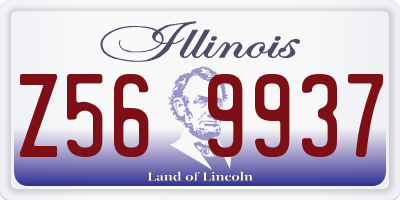 IL license plate Z569937