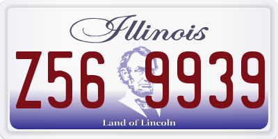 IL license plate Z569939