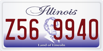 IL license plate Z569940