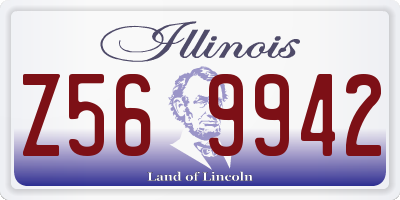 IL license plate Z569942