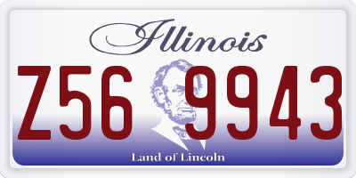 IL license plate Z569943