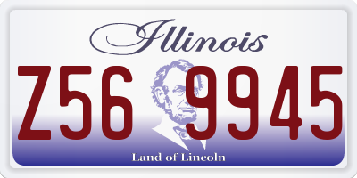 IL license plate Z569945