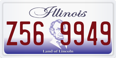 IL license plate Z569949
