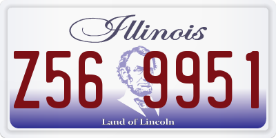 IL license plate Z569951