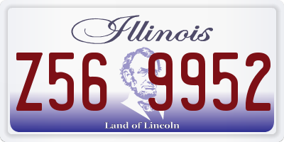 IL license plate Z569952