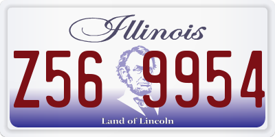 IL license plate Z569954
