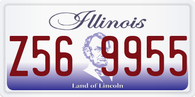 IL license plate Z569955