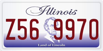 IL license plate Z569970