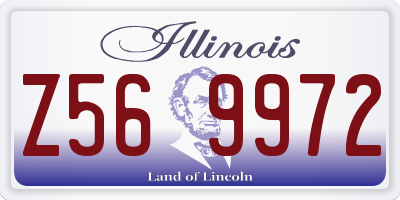 IL license plate Z569972