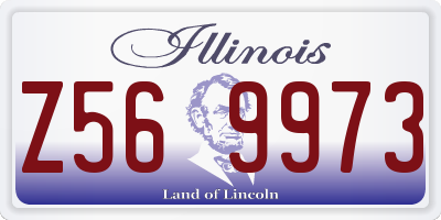 IL license plate Z569973