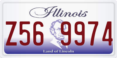 IL license plate Z569974