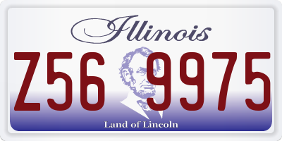 IL license plate Z569975