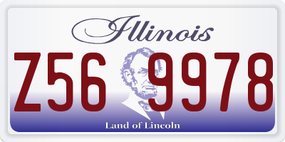 IL license plate Z569978