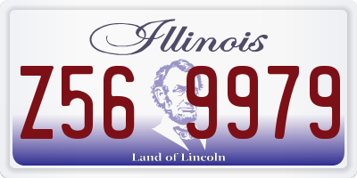 IL license plate Z569979
