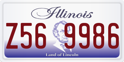 IL license plate Z569986