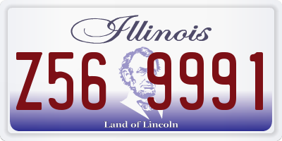 IL license plate Z569991