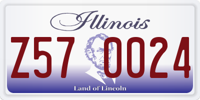 IL license plate Z570024